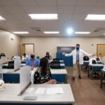 students in a class room