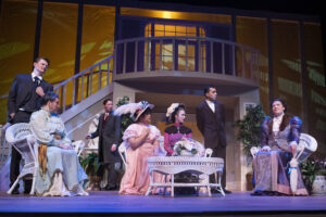 The cast of Pygmalion, mid-scene