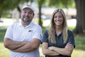 Coach Mark Elam and Coach Katie Dant