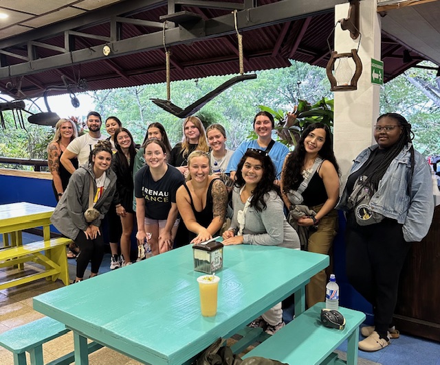 A Brenau student cohort in Costa Rica