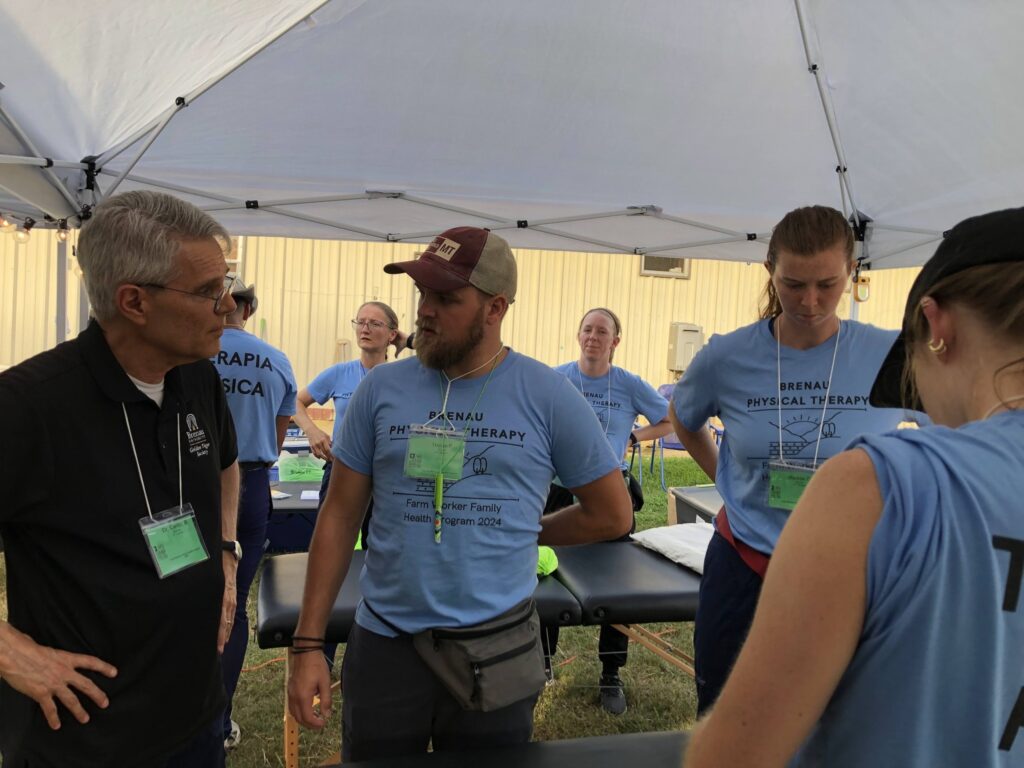 Dr. Cantu and PT students in the field