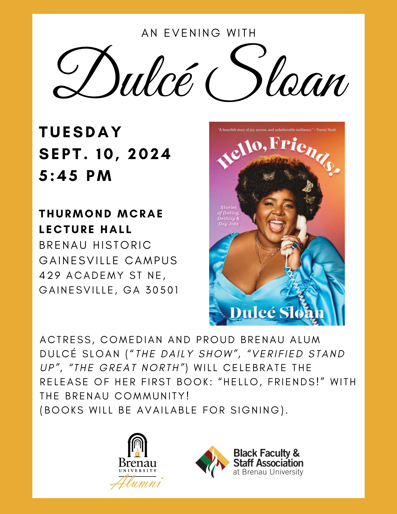 Dulce Sloan Alumni Event