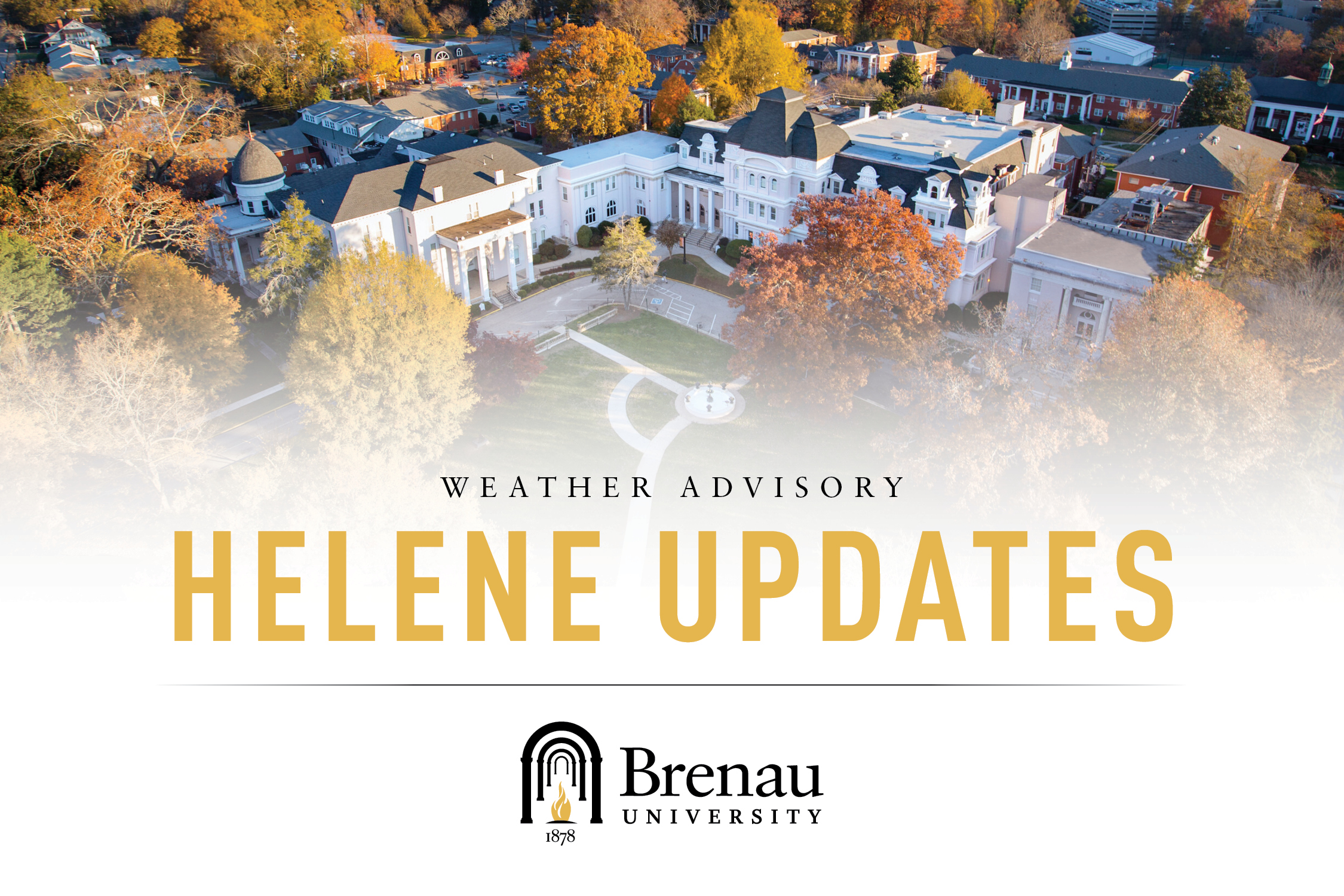 Weather Advisory Helene Update Brenau University