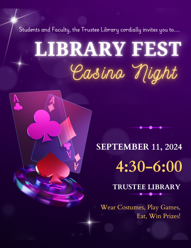 Library Fest Casino Night