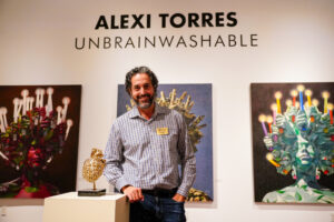 Alexi Torres at his solo exhibit