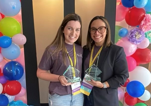 OT students holding awards